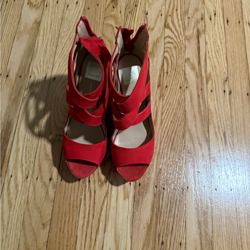 Dolce Vita Red Women's Wedges